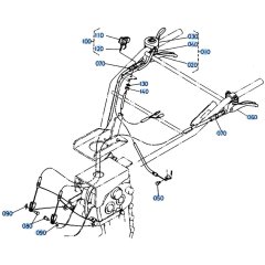 Throttle Lever Assembly for Kubota SX700 Tiller