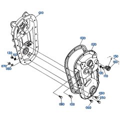 Transmission Case Assembly for Kubota SX700 Tiller