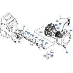 Recoil Starter Assembly for Kubota SX700 Tiller
