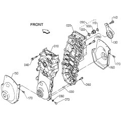 Transmission Case Assembly for Kubota TF60 Tiller