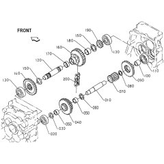 Transmission Gear Assembly -1 for Kubota TF60 Tiller