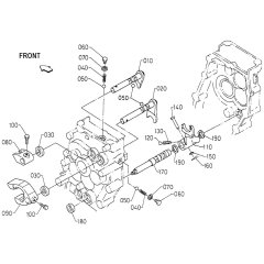 Shift Fork Assembly for Kubota TF60 Tiller