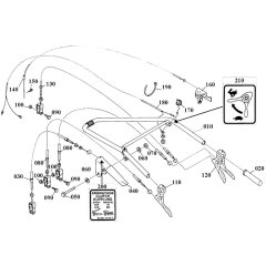 Handle Assembly for Kubota TF60 Tiller