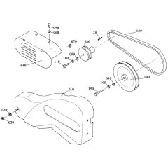 Belt Cover Assembly for Kubota TF60 Tiller
