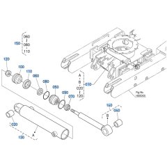 Track Cylinder Assembly for Kubota