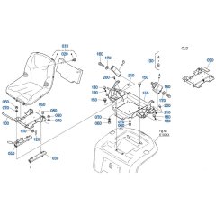 Kubota U10-5 Seat Assembly