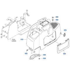 Armrest (R/H) Assembly for Kubota U17-5 Mini Excavator