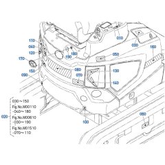 Decals (Rear) for Kubota U17-5 Mini Excavator