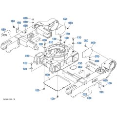 Track Frame Assembly for Kubota U17-5 Mini Excavator