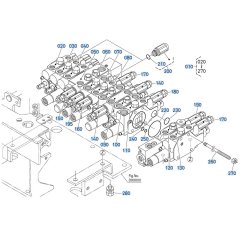 Control Valve Assembly for Kubota U17-5 Mini Excavator