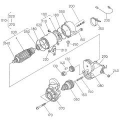 Starter Assembly for Kubota V1505-E2B Engine