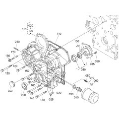 Gear Case Assembly for Kubota V1505-E2B Engine