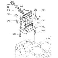 Injection Pump Assembly for Kubota V2203-M-E2B Engine