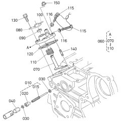 Speed Control Plate Assembly for Kubota V2203-M-E2B Engine