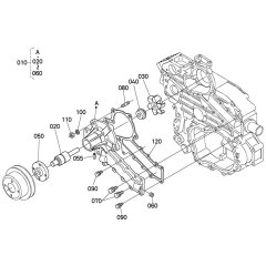 Water Pump Assembly for Kubota V2203-M-E2B Engine