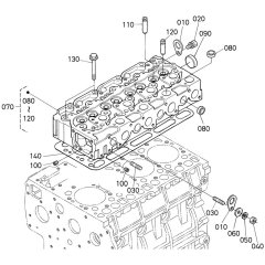 Cylinder Head Assembly for Kubota V2203-M-E2B Engine