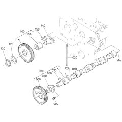 Camshaft Assembly for Kubota V2203-M-E2B Engine