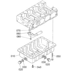 Oil Pan Assembly for Kubota V3300-E2B Engine