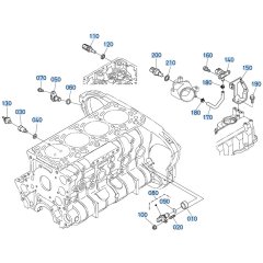 Thermometer Assembly for Kubota V3307-CR-T-E5 Engine