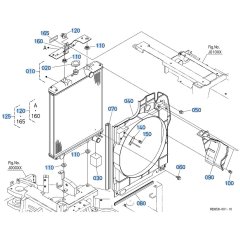 Radiator Assembly for Kubota V3307-CR-T-E5 Engine
