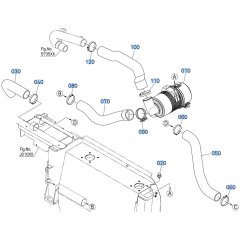 Air Cleaner Assembly for Kubota V3307-CR-T-E5 Engine