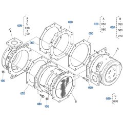 DPF Muffler Assembly for Kubota V3307-CR-T-E5 Engine