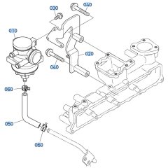 Oil Separator Assembly for Kubota V3307-CR-T-E5 Engine
