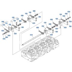 Rocker Arm Assembly for Kubota V3307-CR-T-E5 Engine