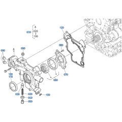 Front Cover Assembly for Kubota V3307-CR-T-E5 Engine