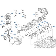 Piston, Crankshaft Assembly for Kubota V3307-CR-T-E5 Engine
