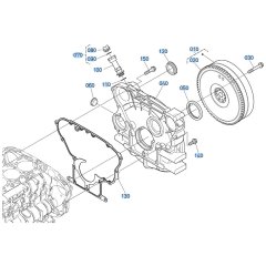 Flywheel Assembly for Kubota V3307-CR-T-E5 Engine