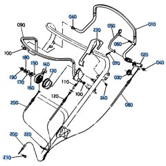 Throttle Assembly for Kubota W5021-PC Mower