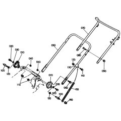 Handle Assembly for Kubota W5021-PCC Mower