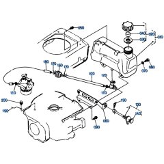 Fuel Tank Assembly for Kubota W5021-SCE Mower