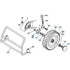 Front Wheel Assembly for Kubota W5021-SCE Mower