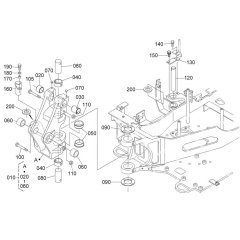 Kingpost Assembly for Kubota