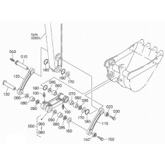 Dipper Arm/Bucket Link Assembly