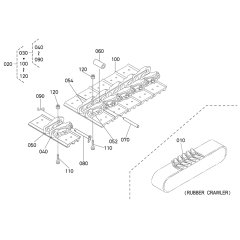 Crawler Assembly for Kubota
