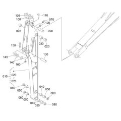 Dipper Arm Assembly for Kubota