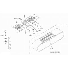 Crawler Assembly for Kubota