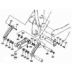 Dipper Arm/Bucket Link for Kubota