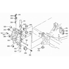 Kingpost Assembly for Kubota