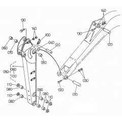 Dipper Arm Assembly for Kubota