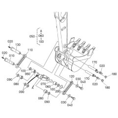 Dipper Arm/Bucket Link Assembly