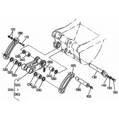 Dipper Arm/Bucket Link Assembly