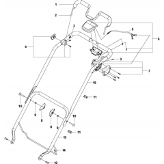 Handle Assembly for Husqvarna