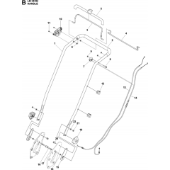 Handle Assembly for Husqvarna LB 348SI