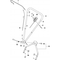 Handle Assembly for Husqvarna