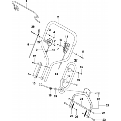 Handle Assembly for Husqvarna LB 553Se