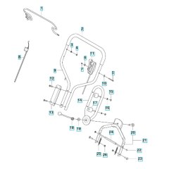 Handle Assembly for Husqvarna LB 553SQe